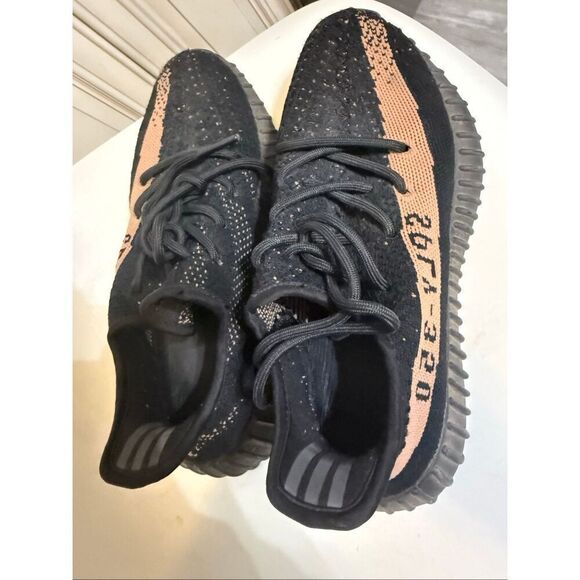 Adidas Yeezy Men\'s Boost 350 V2 Lace Up Low Top Sneaker Shoes Black Size 6 main image 12